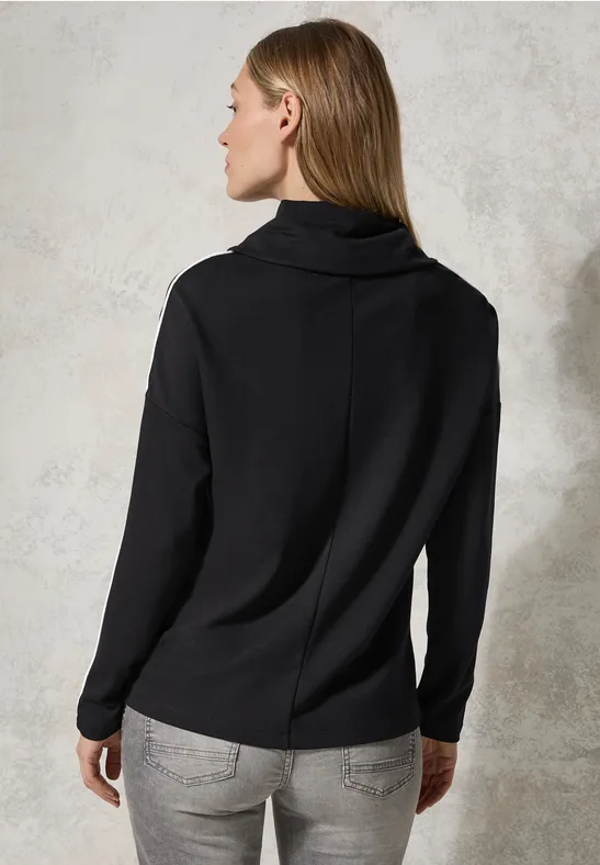 Shirt mit Kontrast-Detail günstig online kaufen