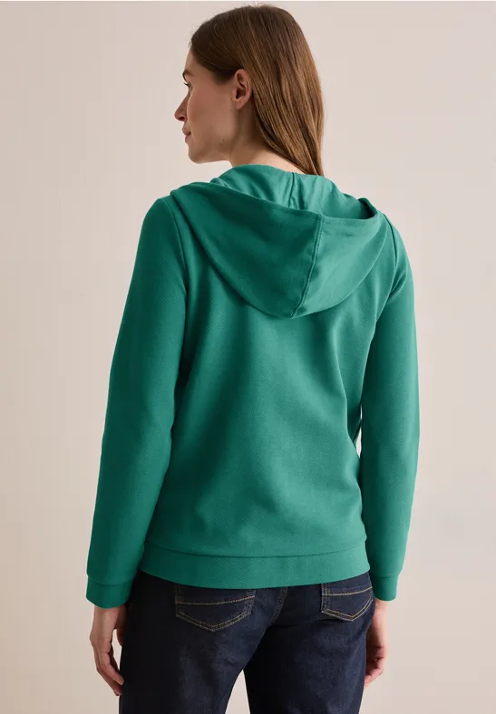 Twill Hoodie-Jacke günstig online kaufen