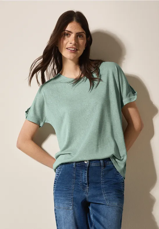 Cecil T-Shirt mit Rundhalsausschnitt günstig online kaufen