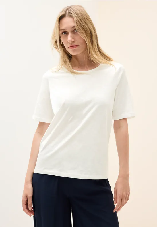 Cecil Dames Basic Shirt in Wit, Gr: L