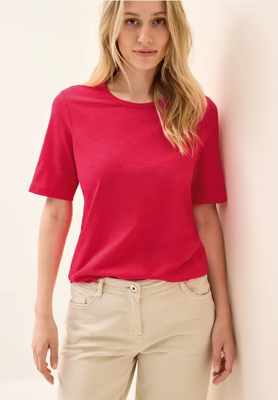 Cecil Dames Basic Shirt in Rood, Gr: L