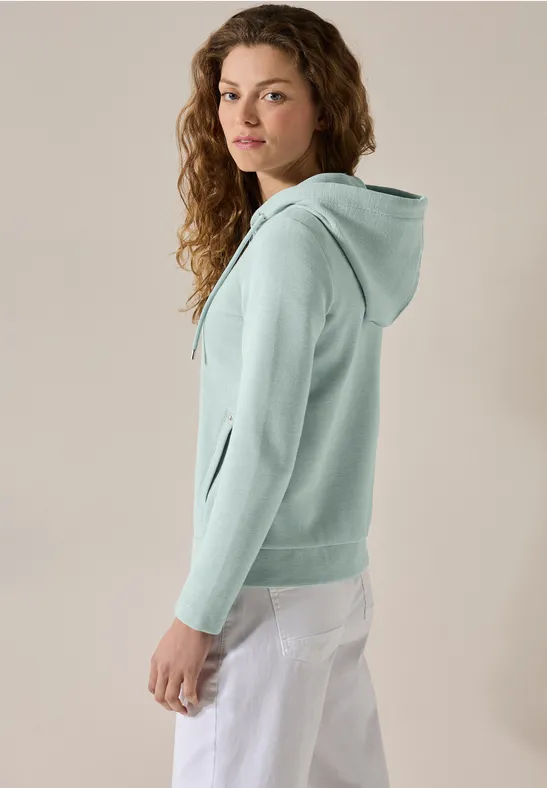 CECIL Kapuzensweatjacke mit Kapuze mit Tunnelzug günstig online kaufen