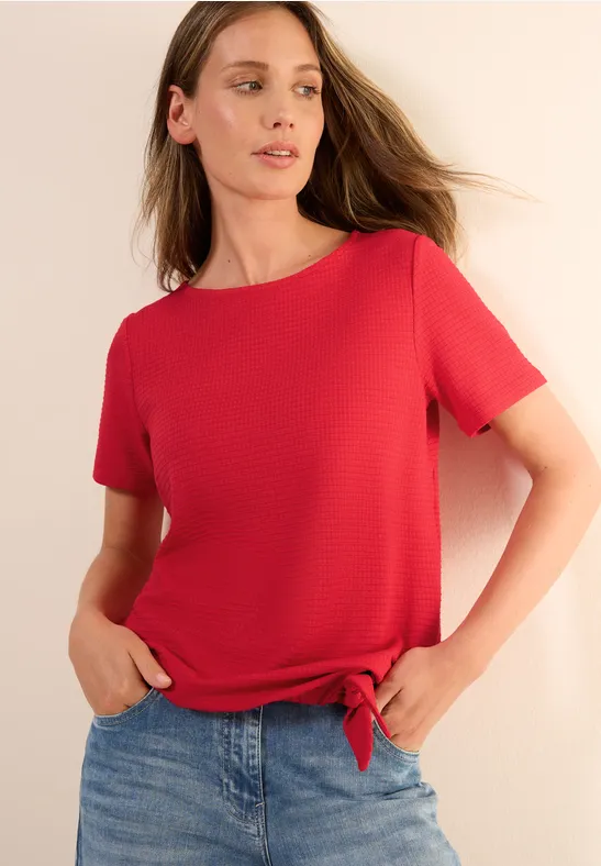 Cecil T-shirt met knoop detail
