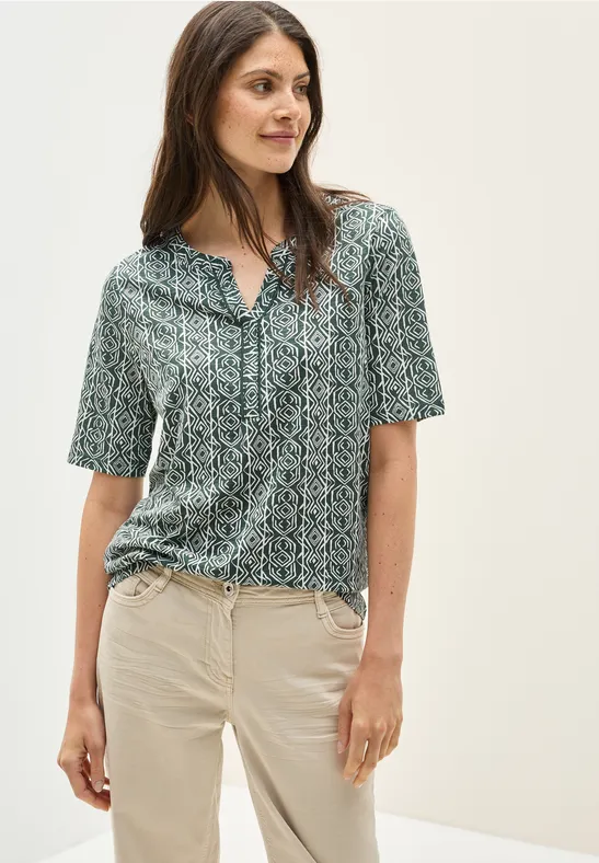Cecil Dames Shirt in Groen, Gr: M