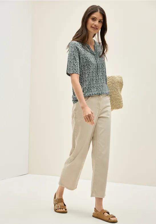 Thumbnail - Cecil Damen Shirt im Tunika-Look in Grün, Gr: M
