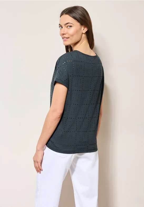 Cecil T-Shirt mit U-Boot-Ausschnitt günstig online kaufen