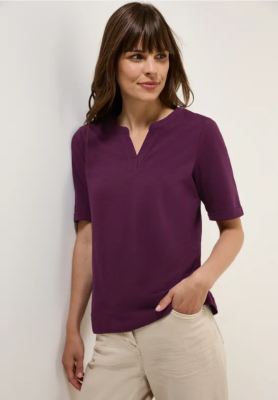 Cecil Dames Shirt in tuniek-look in Pink, Gr: XS