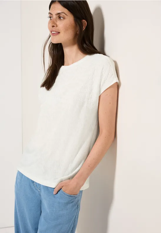 Shirt mit Stick-Muster günstig online kaufen