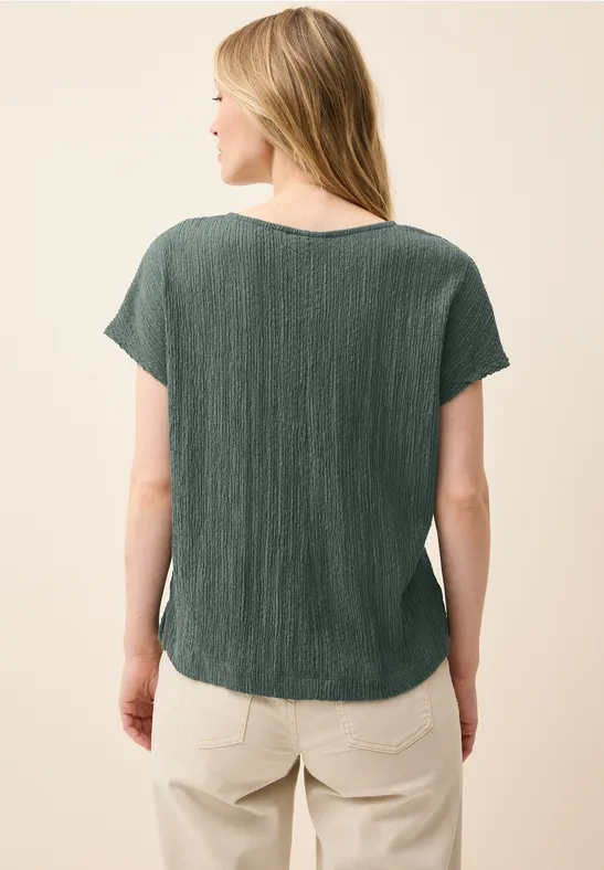 Shirt mit Smok-Struktur günstig online kaufen