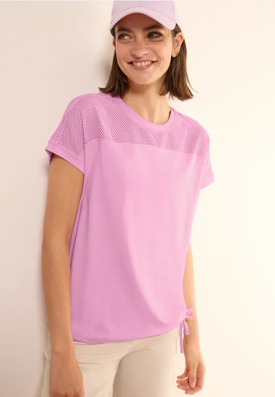 Cecil T-Shirt, mit Tunnelzug am Saum günstig online kaufen