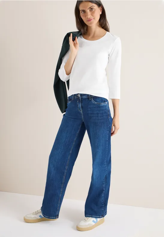 Thumbnail - Cecil Damen Basic Shirt in Weiß, Gr: M