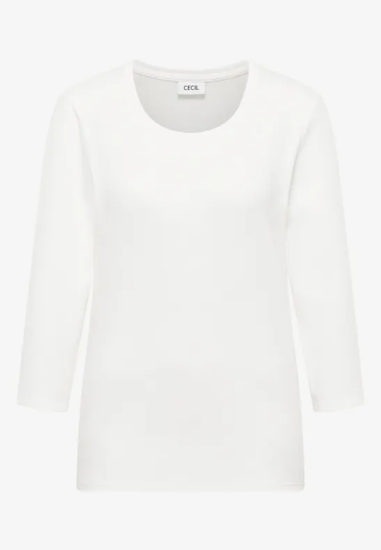 Thumbnail - Cecil Damen Basic Shirt in Weiß, Gr: M