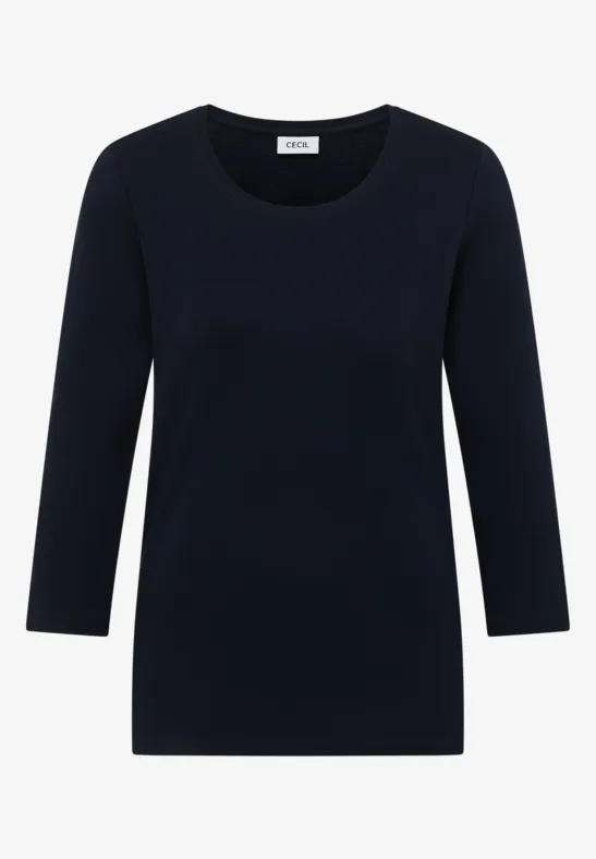 Thumbnail - Cecil Damen Basic Shirt in Blau, Gr: L