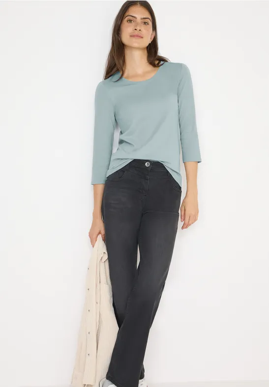 Thumbnail - Cecil Damen Basic Shirt in Blau, Gr: L
