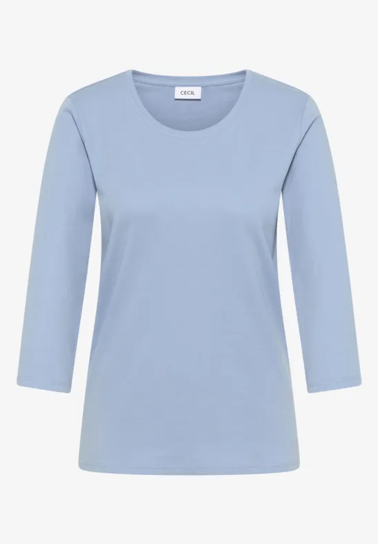 Thumbnail - Cecil Damen Basic Shirt in Blau, Gr: 3XL