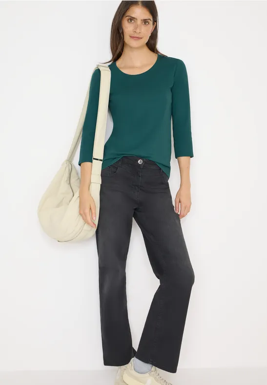 Thumbnail - Cecil Damen Basic Shirt in Grün, Gr: M
