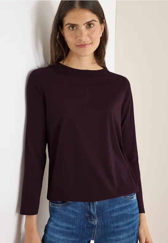 Shirt in Unifarbe günstig online kaufen