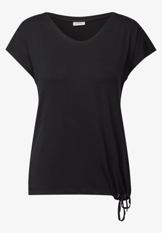 Thumbnail - Cecil Damen Shirt mit Cut-Out Details in Schwarz, Gr: XXL