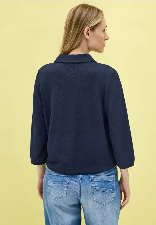 CECIL Strickjacke kurz, mit Hemdblusenkragen und günstig online kaufen