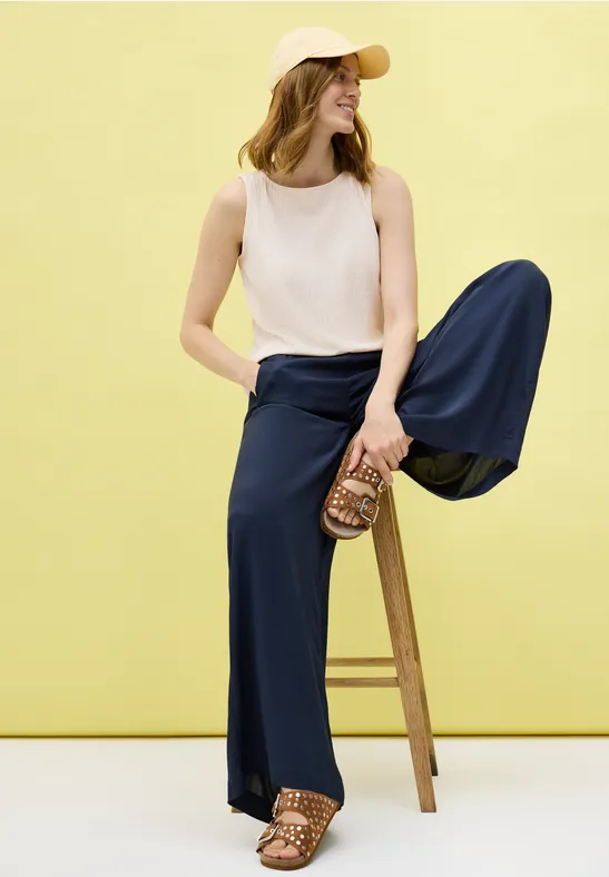 Thumbnail - Cecil Damen Top mit Rippstruktur in Beige, Gr: S