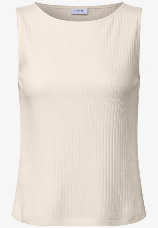 Thumbnail - Cecil Damen Top mit Rippstruktur in Beige, Gr: S