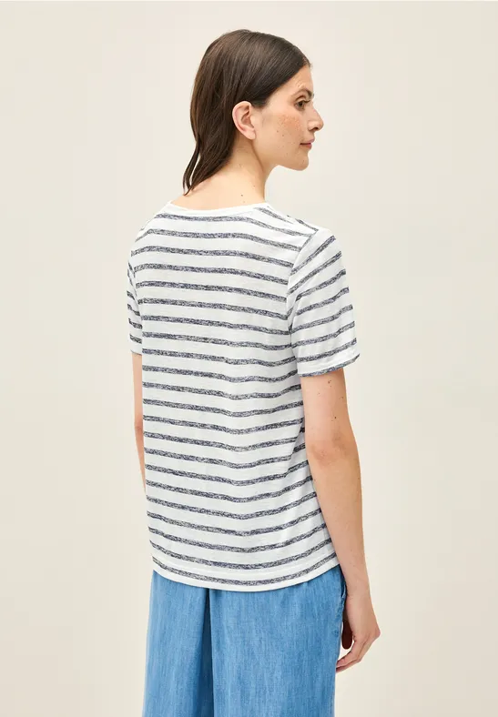 Strick-Look Streifen-Shirt günstig online kaufen