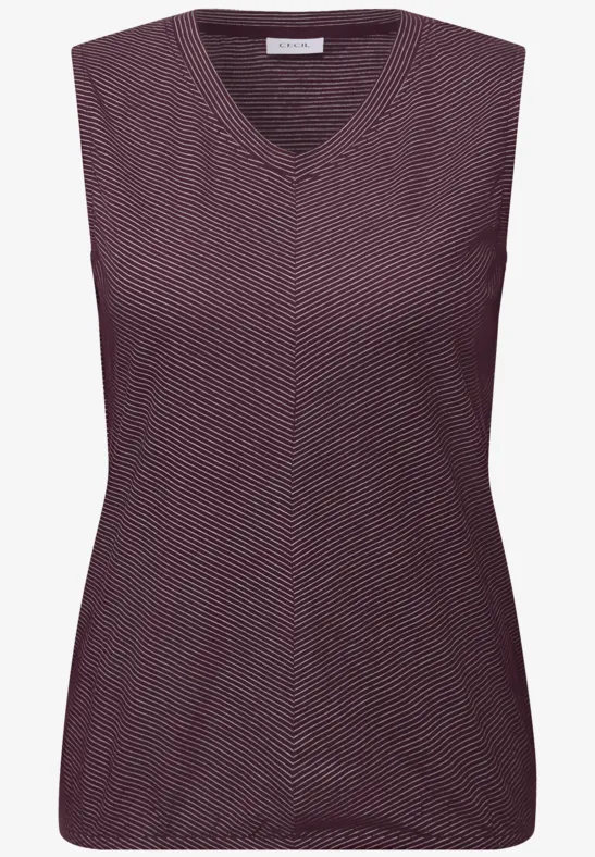 Thumbnail - Cecil Damen Gestreiftes Top in Rot, Gr: L
