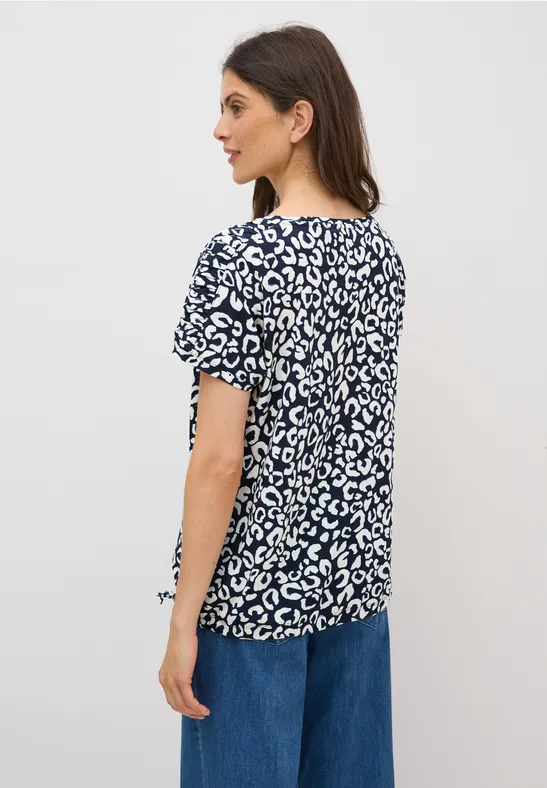 Print Shirt mit Raffung günstig online kaufen