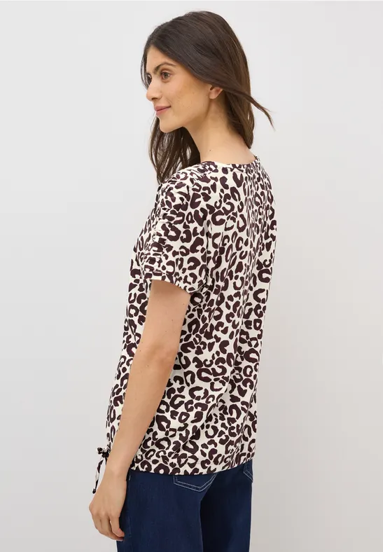 Print Shirt mit Raffung günstig online kaufen