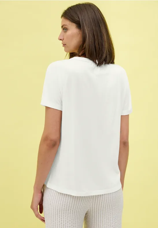 Cecil T-Shirt, aus elastischem Materialmix günstig online kaufen