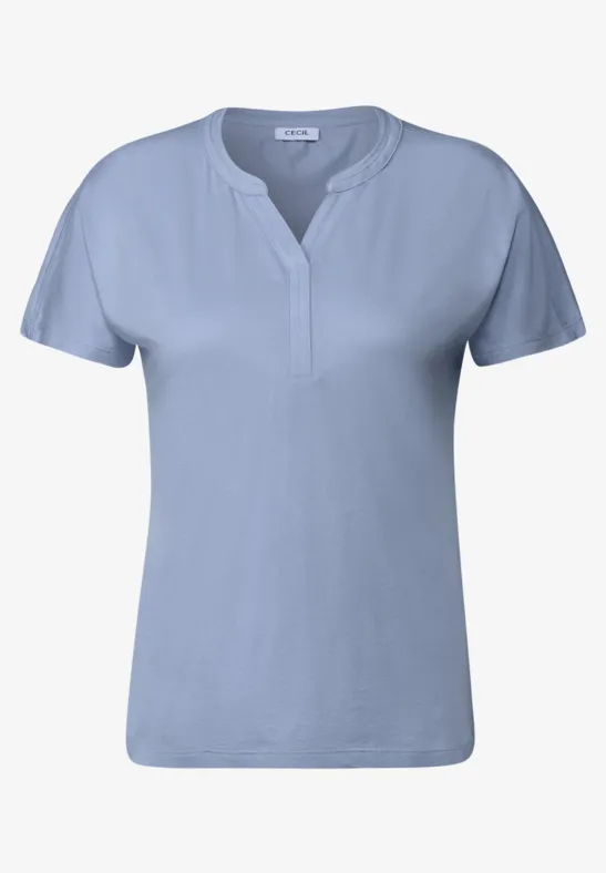 Thumbnail - Cecil Damen Lässiges Shirt im Tunika Look in Blau, Gr: XL