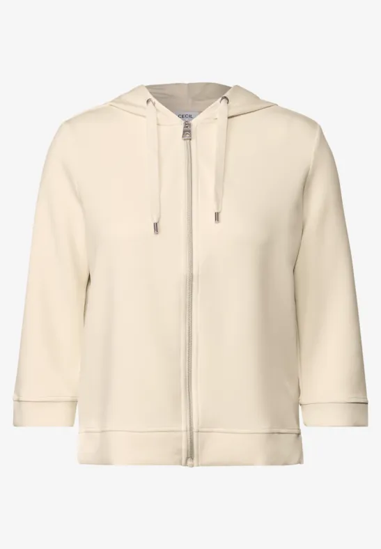 Thumbnail - Cecil Damen Softe Kapuzenjacke in Beige, Gr: XL