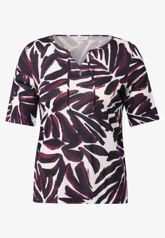 Thumbnail - Cecil Damen Shirt im Tunika-Look in Rot, Gr: XL