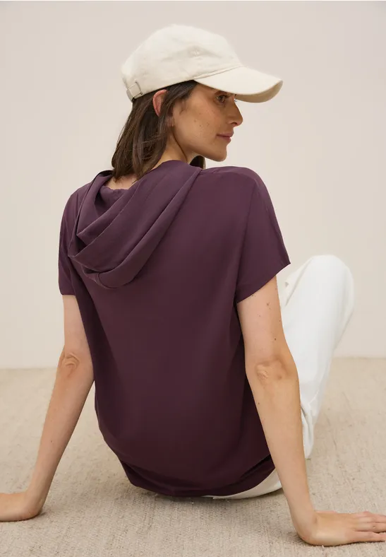 Materialmix Kapuzenshirt günstig online kaufen