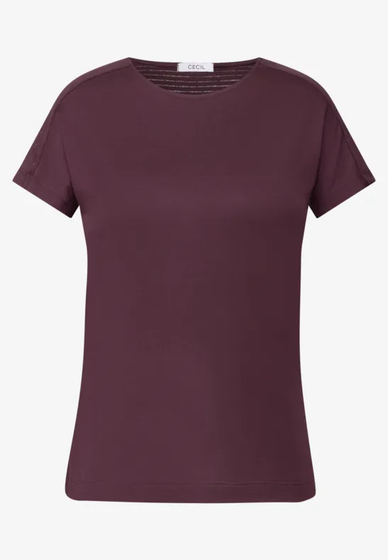 Thumbnail - Cecil Damen Shirt mit Burn-Out-Details in Rot, Gr: XXL