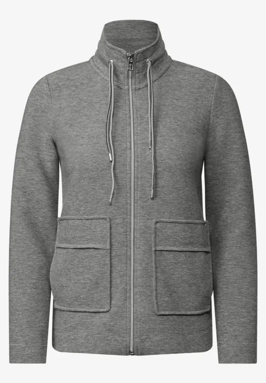 Thumbnail - Cecil Damen Leichte Ottoman Jacke in Grau, Gr: S