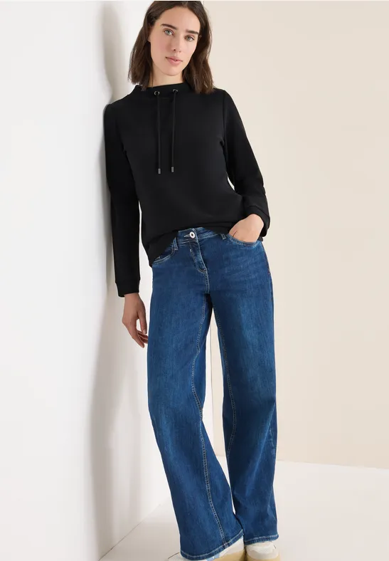 Thumbnail - Cecil Damen Shirt mit Stickerei in Schwarz, Gr: XS