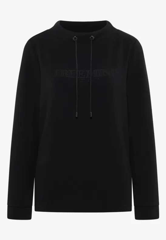 Thumbnail - Cecil Damen Shirt mit Stickerei in Schwarz, Gr: XS