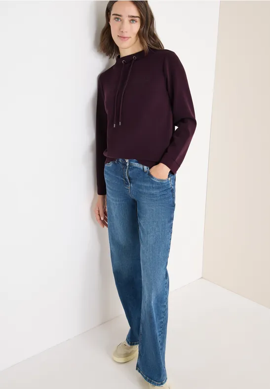 Thumbnail - Cecil Damen Shirt mit Stickerei in Rot, Gr: XXL