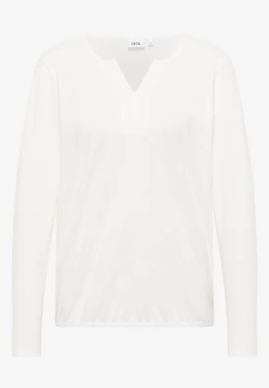 Thumbnail - Cecil Damen Shirt im Tunika-Look in Weiß, Gr: XL