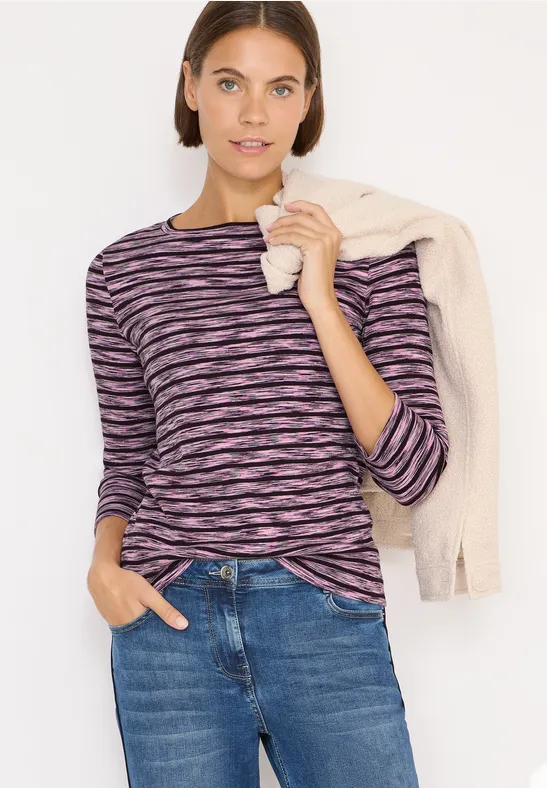 cecil Top U-Boot 3/4-Arm Baumwolle Rot