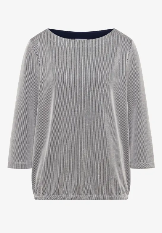 Thumbnail - Cecil Damen Gestreiftes Shirt in Blau, Gr: L