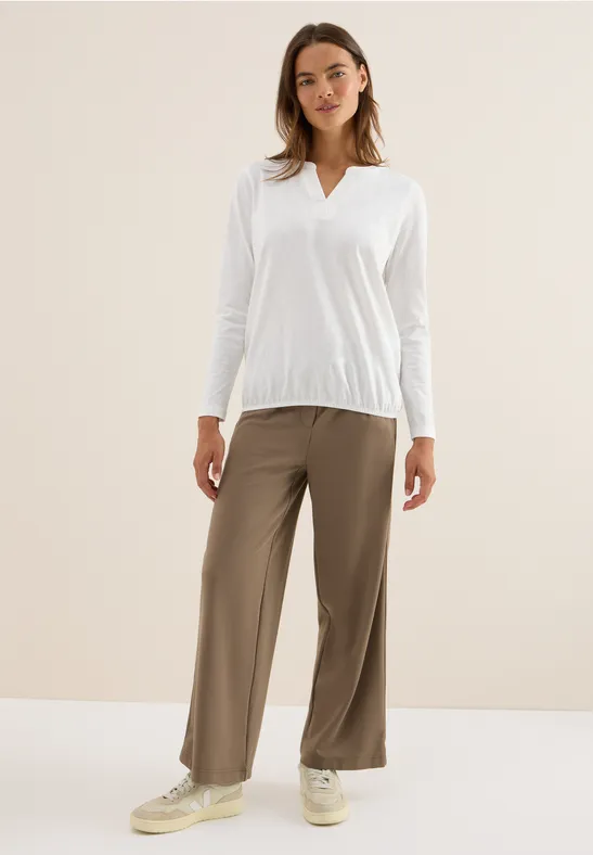 Thumbnail - Cecil Damen Shirt im Tunika-Look in Weiß, Gr: XL