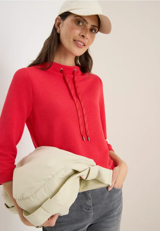 Cecil Dames Ottomaans Shirt in Rood, Gr: L