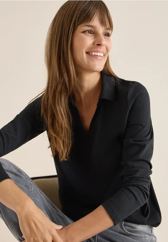 Shirt im Blusen-Look günstig online kaufen