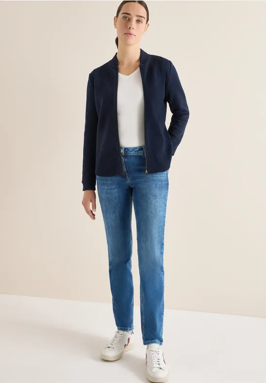 Thumbnail - Cecil Damen Strukturjacke in Blau, Gr: XL