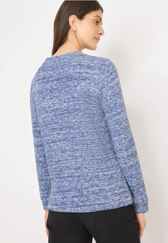 Softes Melange Ripp-Shirt günstig online kaufen