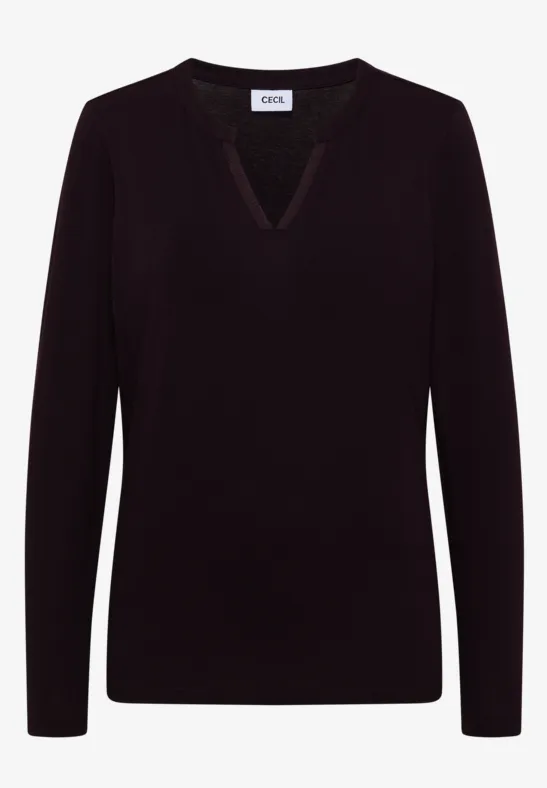 Thumbnail - Cecil Damen Shirt im Tunika-Look in Rot, Gr: 3XL