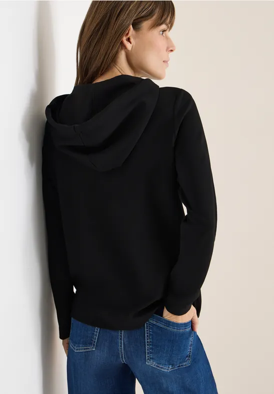 Hoodie Shirt mit Folienprint günstig online kaufen