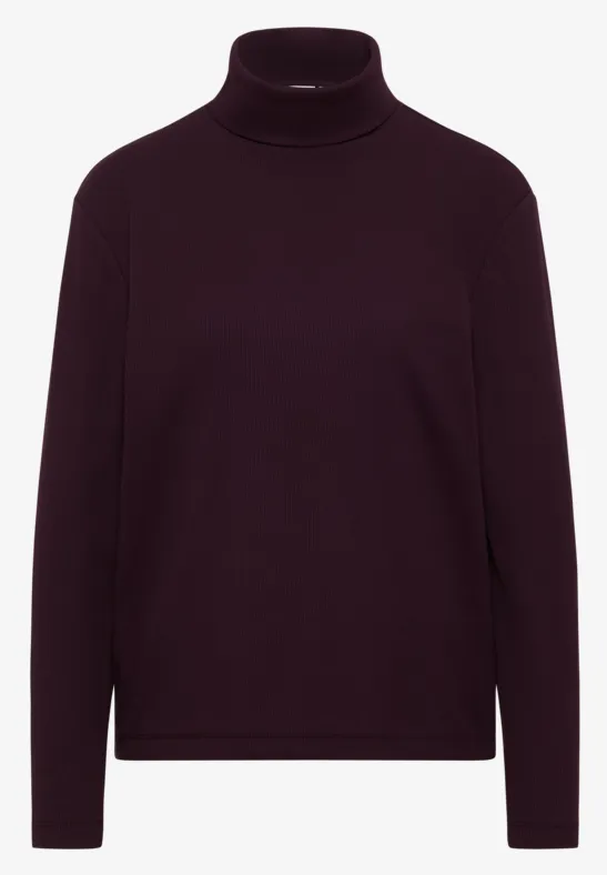 Thumbnail - Cecil Damen Langarmshirt in Rippstruktur in Rot, Gr: XS